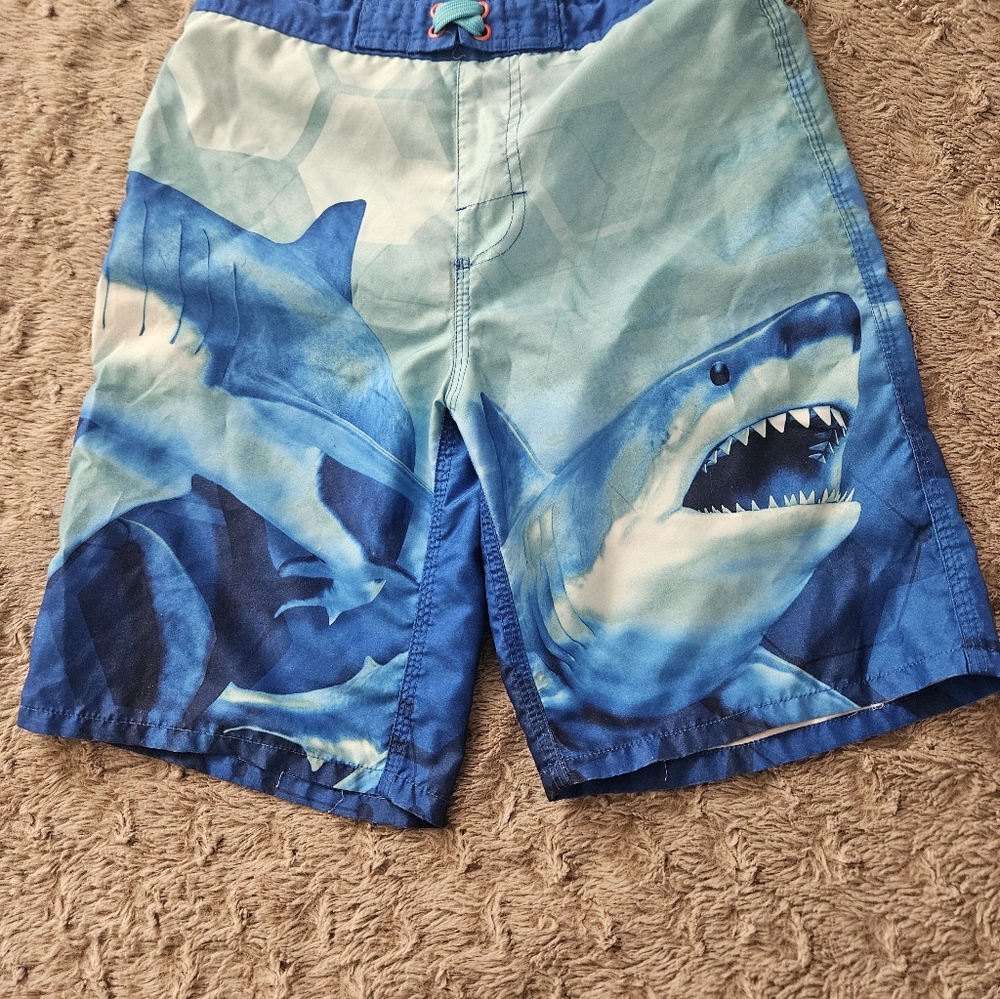 Kids' Blue Shark One-Piece Swimsuit - Unknown Brand